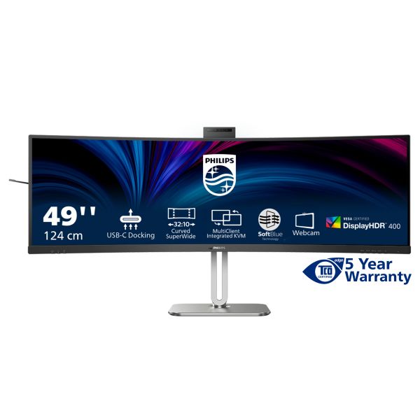 Philips 49B2U6900CH/00 computer monitor 124 cm (48.8") 5120 x 1440 Pixels Dual QHD LCD Zwart (49B2U6900CH/00) Philips 49B2U6900CH/00 computer monitor 124 cm (48.8") 5120 x 1440 Pixels Dual QHD LCD Zwart (49B2U6900CH/00)