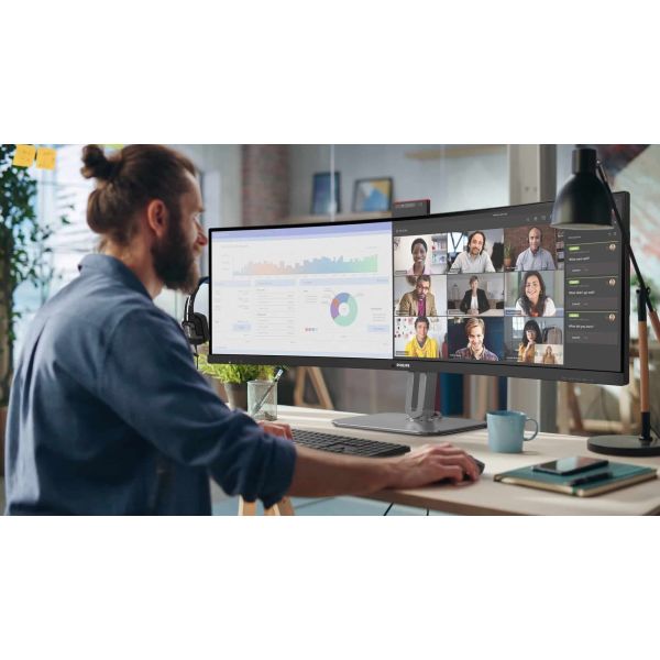 Philips 49B2U6900CH/00 computer monitor 124 cm (48.8") 5120 x 1440 Pixels Dual QHD LCD Zwart (49B2U6900CH/00) Philips 49B2U6900CH/00 computer monitor 124 cm (48.8") 5120 x 1440 Pixels Dual QHD LCD Zwart (49B2U6900CH/00)
