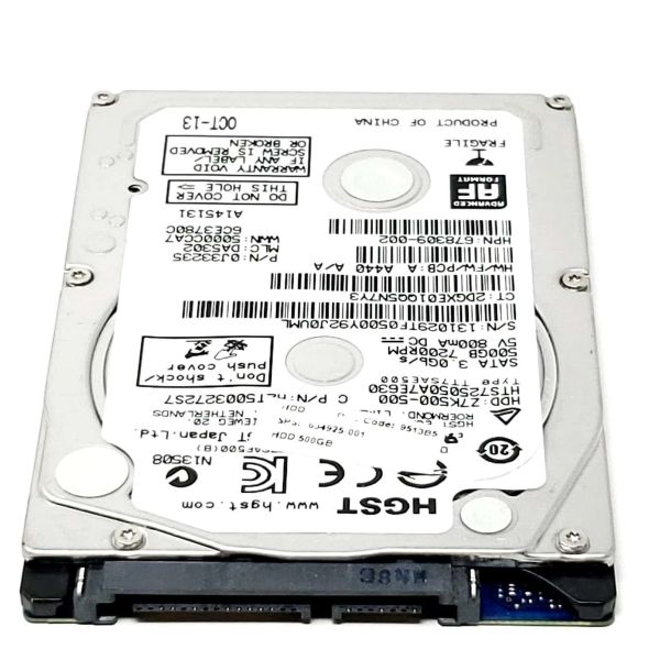 HP Harde Schijf 500GB SATA 7200RPM voor EliteBook 8560p/ProBook 6440b (59446-1)