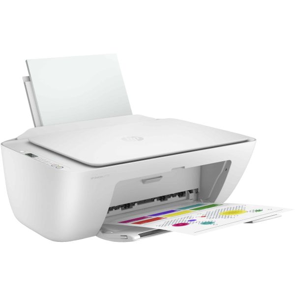 HP DeskJet 2710 All-in-One printer, Kleur, Printer voor Home, Printen, kopiëren, scannen, Draadloos; Geschikt voor Instant Ink; Printen vanaf een telefoon of tablet (5AR83B)