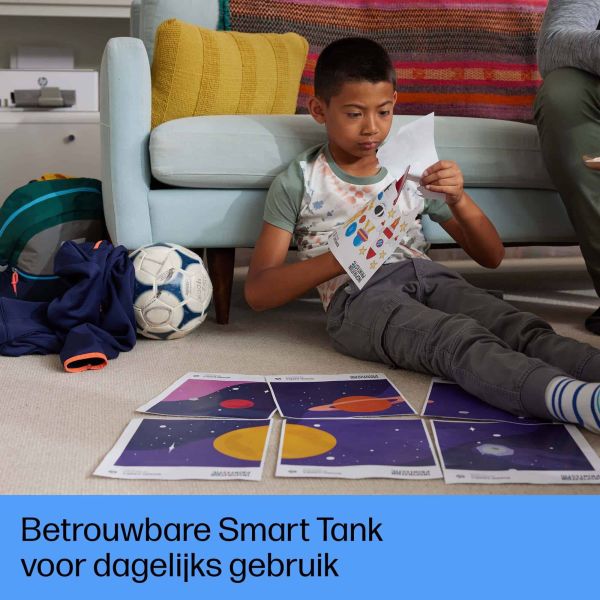 HP Smart Tank 5107 All-in-One-printer, Kleur, Printer voor Thuis en thuiskantoor, Printen, kopiëren, scannen, Draadloos; printertank voor grote volumes; printen vanaf telefoon of tablet; scannen naar pdf (5D1B1A#BHC)