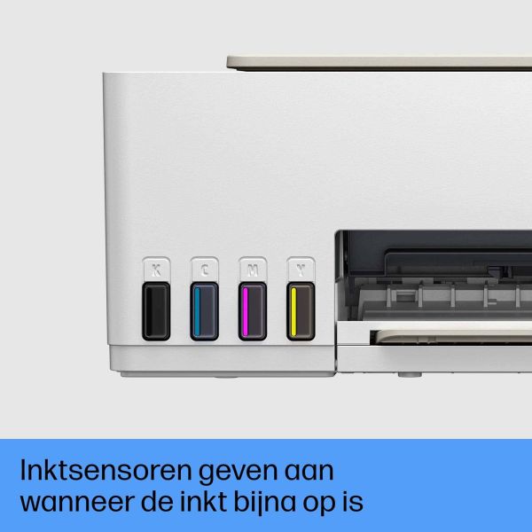 HP Smart Tank 5107 All-in-One-printer, Kleur, Printer voor Thuis en thuiskantoor, Printen, kopiëren, scannen, Draadloos; printertank voor grote volumes; printen vanaf telefoon of tablet; scannen naar pdf (5D1B1A#BHC)