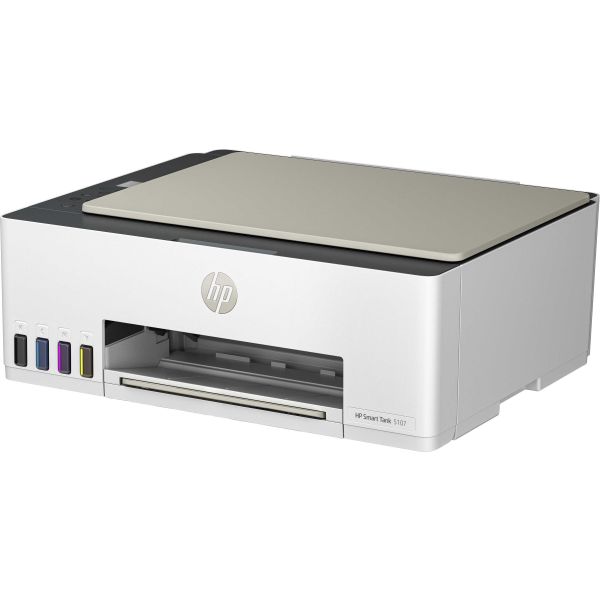 HP Smart Tank 5107 All-in-One-printer, Kleur, Printer voor Thuis en thuiskantoor, Printen, kopiëren, scannen, Draadloos; printertank voor grote volumes; printen vanaf telefoon of tablet; scannen naar pdf (5D1B1A#BHC)