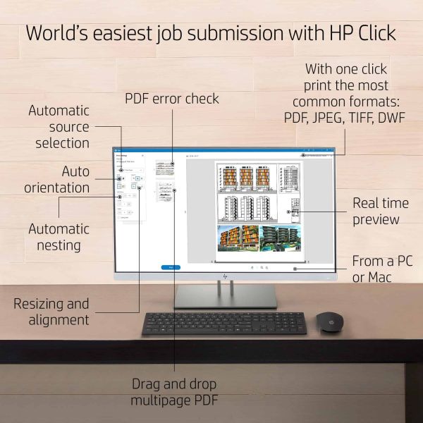 HP Designjet T650 36 inch printer (5HB10A)