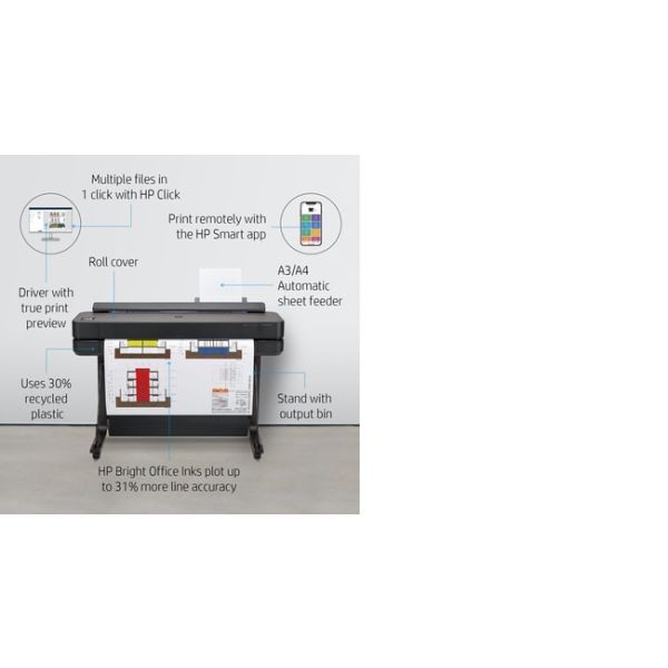 HP Designjet T650 36 inch printer (5HB10A)