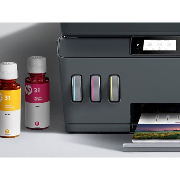 HP Smart Tank Plus 570 draadloze All-in-One, Printen, scannen, kopiëren, automatische documentinvoer, draadloos, Scans naar pdf (5HX14A#BHC)