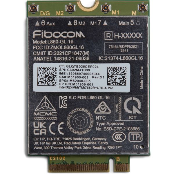 HP XMM 7560 R+ LTE-Advanced Pro WWAN (5R8X8AA#ABB)