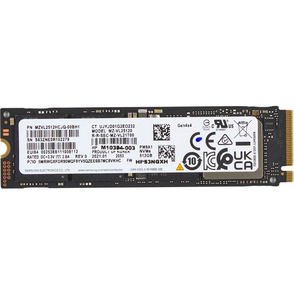 HP 512GB PCIe-4x4 NVMe M.2 SSD PCI Express 4.0 (5R8X9AA#ABB)