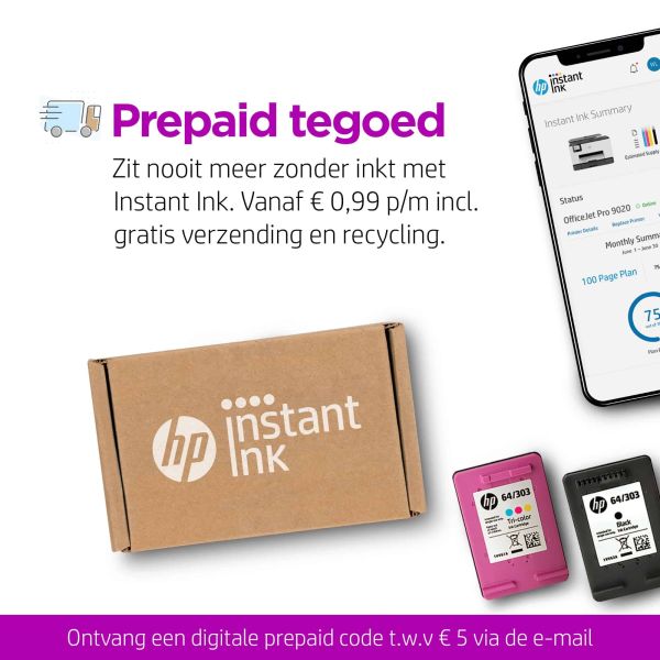 HP ENVY Pro 6430 All-in-One printer, Printen, kopiëren, scannen, draadloos, mobiele fax verzenden (5SE47B#BHC)
