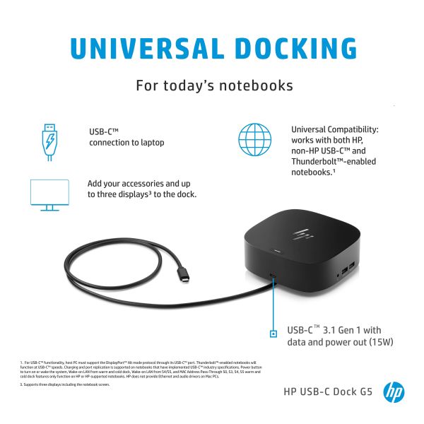 HP USB-C dock G5 (5TW10AA#ABB)