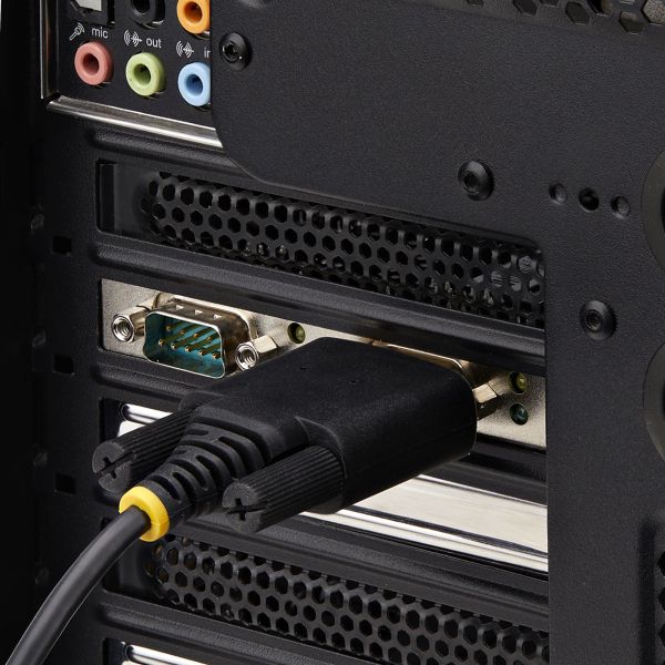 StarTech.com 2-Port PCIe Seriële Adapter Kaart, Quad PCI Express naar RS232/RS422/RS485 (DB9) Serial Kaart, Incl. Low-Profile Beugel, 16C1050 UART, Windows/Linux, TAA Compliant, Level-4 ESD Bescherming (2S232422485-PC-CARD)