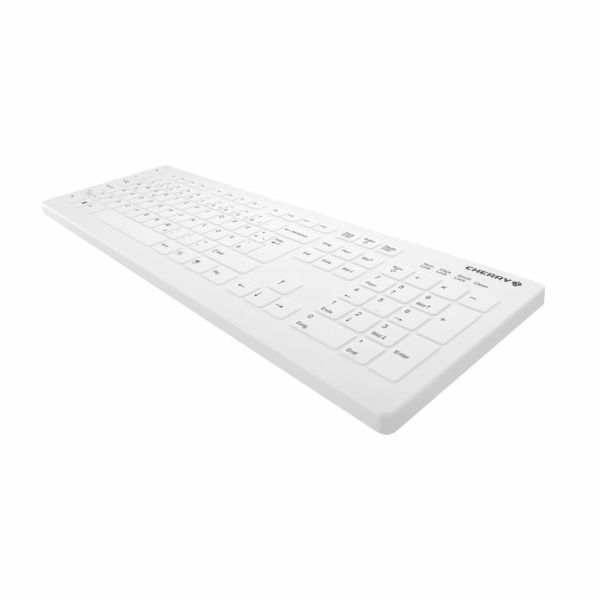 CHERRY AK-C8112 toetsenbord RF Draadloos QWERTY Engels Wit (AK-C8112-FUS-W/GB)