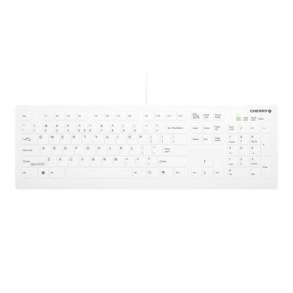CHERRY AK-C8112 toetsenbord USB QWERTY Engels Wit (AK-C8112-U1-W/EU)