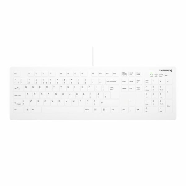 CHERRY AK-C8112 toetsenbord USB QWERTY Engels Wit (AK-C8112-U1-W/GB) CHERRY AK-C8112 toetsenbord USB QWERTY Engels Wit (AK-C8112-U1-W/GB)