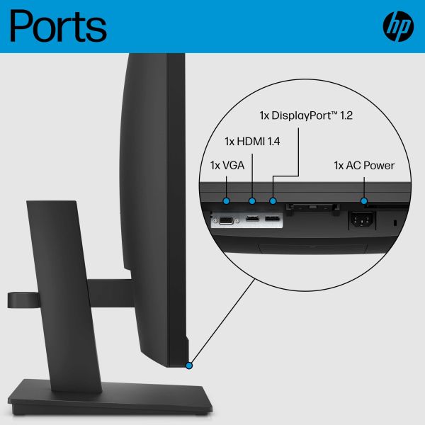 HP P27h G5 68,6 cm (27") 1920 x 1080 Pixels Full HD Zwart (64W41AA#ABB)
