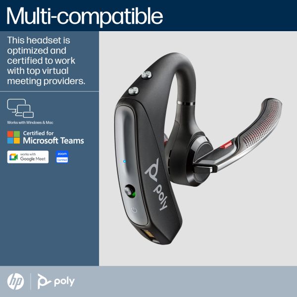 POLY Voyager 5200 USB-A Bluetooth Headset + BT700 dongle (7K2F3AA) POLY Voyager 5200 USB-A Bluetooth Headset + BT700 dongle (7K2F3AA)