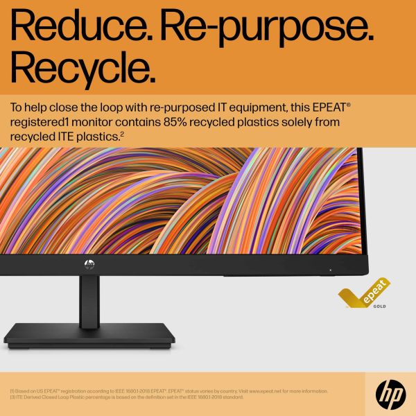 HP V27i G5 68,6 cm (27") 1920 x 1080 Pixels Full HD Zwart (65P64AA#ABB)