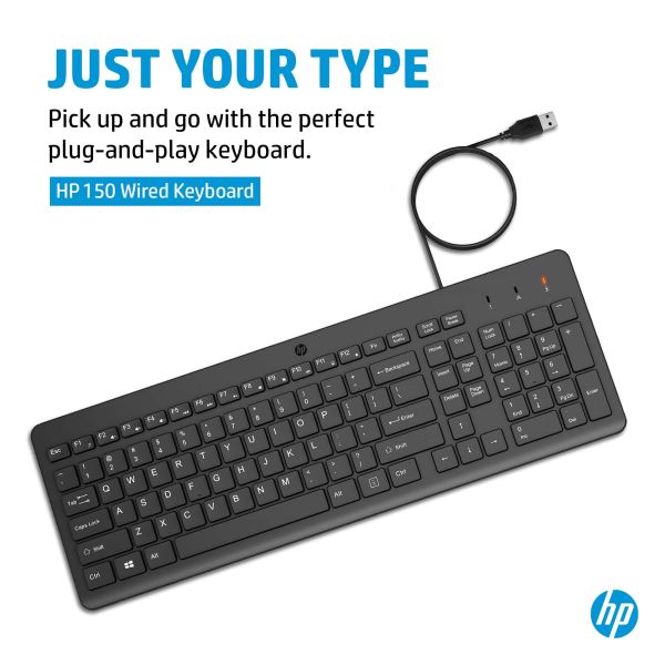 HP 150 Wired Keyboard (664R5AA#ABB)