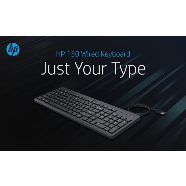 HP 150 Wired Keyboard (664R5AA#ABB)