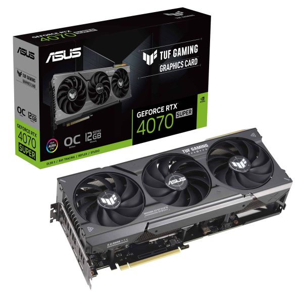 ASUS TUF Gaming TUF-RTX4070S-O12G-GAMING NVIDIA GeForce RTX 4070 SUPER 12 GB GDDR6X (90YV0K80-M0NA00)