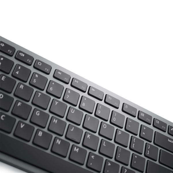 DELL KM7321W toetsenbord Inclusief muis RF-draadloos + Bluetooth QWERTY Scandinavisch Grijs, Titanium (KM7321WGY-NOR)