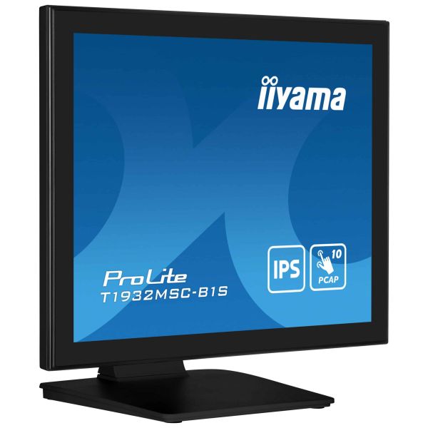 iiyama ProLite T1932MSC-B1S computer monitor 48,3 cm (19") 1280 x 1024 Pixels Full HD LED Touchscreen Tafelblad Zwart (T1932MSC-B1S) iiyama ProLite T1932MSC-B1S computer monitor 48,3 cm (19") 1280 x 1024 Pixels Full HD LED Touchscreen Tafelblad Zwart (T1932MSC-B1S)