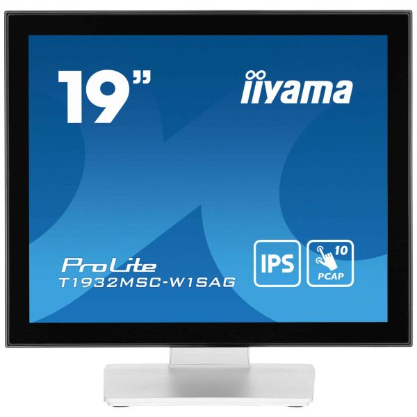 iiyama ProLite T1932MSC-W1SAG computer monitor 48,3 cm (19") 1280 x 1024 Pixels Full HD LED Touchscreen Tafelblad Wit (T1932MSC-W1SAG) iiyama ProLite T1932MSC-W1SAG computer monitor 48,3 cm (19") 1280 x 1024 Pixels Full HD LED Touchscreen Tafelblad Wit (T1932MSC-W1SAG)