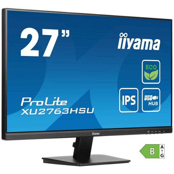 iiyama ProLite XU2763HSU-B1 computer monitor 68,6 cm (27") 1920 x 1080 Pixels Full HD LED Zwart (XU2763HSU-B1) iiyama ProLite XU2763HSU-B1 computer monitor 68,6 cm (27") 1920 x 1080 Pixels Full HD LED Zwart (XU2763HSU-B1)