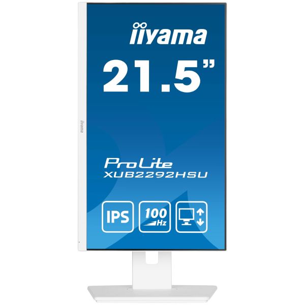 iiyama ProLite XUB2292HSU-W6 computer monitor 54,6 cm (21.5") 1920 x 1080 Pixels Full HD LED Wit (XUB2292HSU-W6)