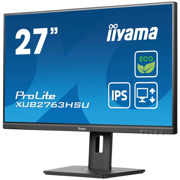 iiyama ProLite XUB2763HSU-B1 computer monitor 68,6 cm (27") 1920 x 1080 Pixels Full HD LED Zwart (XUB2763HSU-B1)