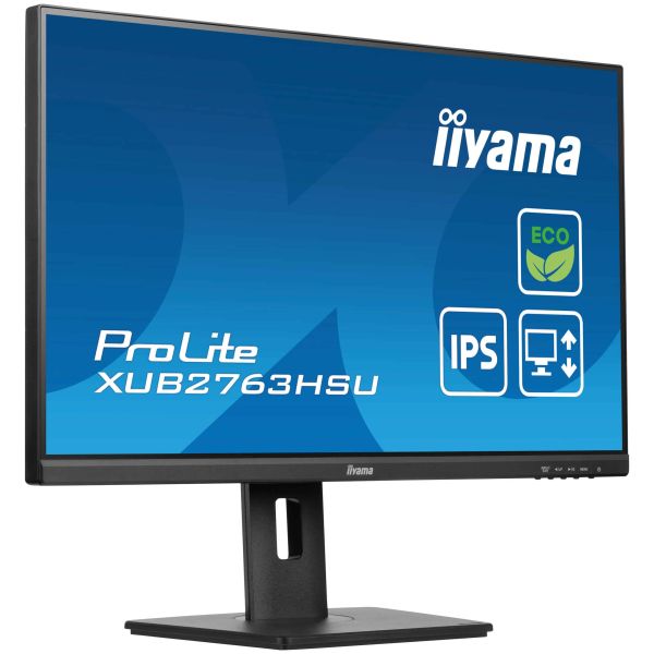 iiyama ProLite XUB2763HSU-B1 computer monitor 68,6 cm (27") 1920 x 1080 Pixels Full HD LED Zwart (XUB2763HSU-B1)