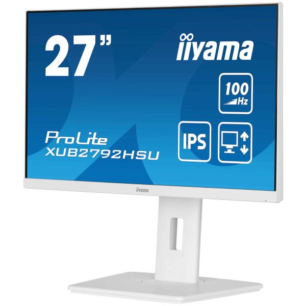 iiyama ProLite XUB2792HSU-W6 LED display 68,6 cm (27") 1920 x 1080 Pixels Full HD Wit (XUB2792HSU-W6)