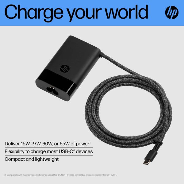 HP USB-C 65W-laptoplader (671R3AA)