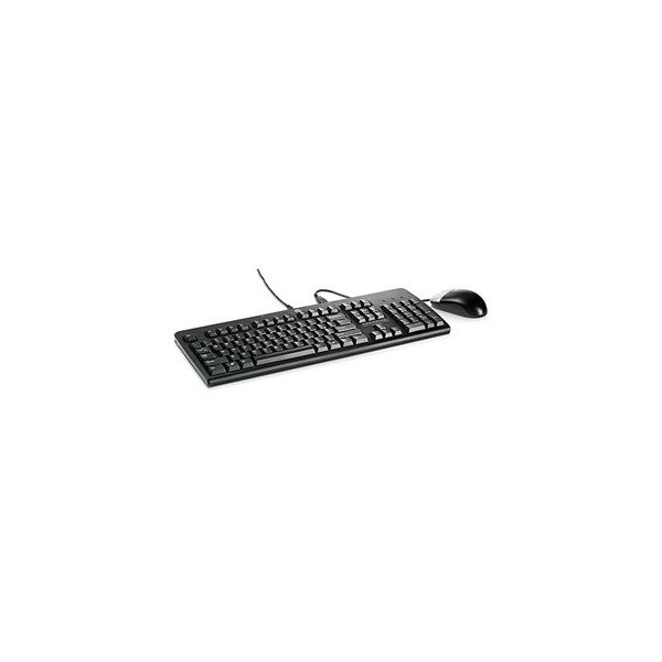 Hewlett Packard Enterprise USB Keyboard and Mouse, PVC Free, Intl toetsenbord Inclusief muis QWERTY Zwart (672097-B33)