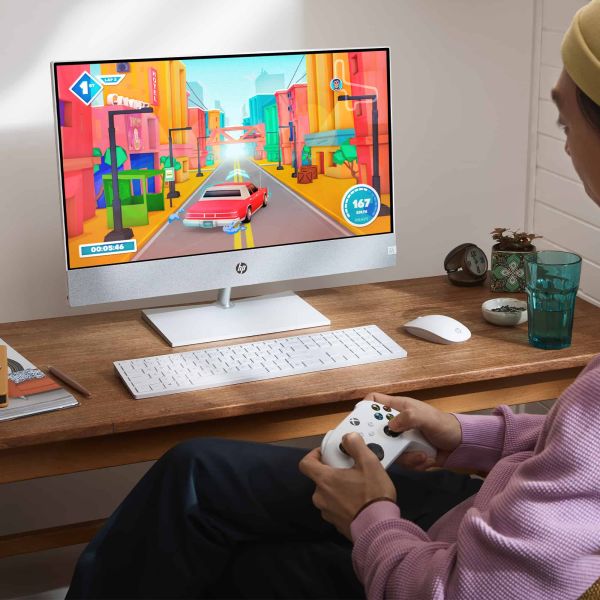 HP Pavilion 27-ca1952nd Intel® Core™ i5 68,6 cm (27") 1920 x 1080 Pixels 8 GB DDR4-SDRAM 1256 GB HDD+SSD Alles-in-één-pc Windows 11 Home Wi-Fi 6 (802.11ax) Wit (679G9EA#ABH)