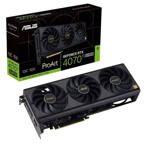 ASUS ProArt -RTX4070TIS-O16G NVIDIA GeForce RTX 4070 Ti SUPER 16 GB GDDR6X (90YV0KJ0-M0NA00)