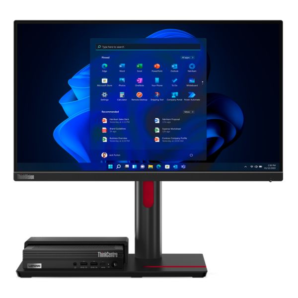 Lenovo ThinkCentre TIO Flex 22i computer monitor 54,6 cm (21.5") 1920 x 1080 Pixels Full HD LED Zwart (12BLMAT6EU)