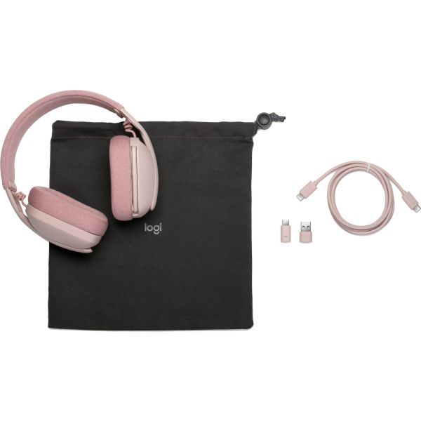 Logitech Zone Vibe Headset Draadloos Hoofdband Oproepen/muziek Bluetooth Roze (981-001176)