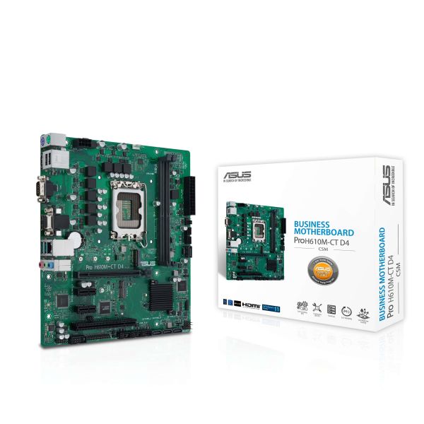 ASUS PRO H610M-CT D4-CSM Intel H610 LGA 1700 micro ATX (90MB1A40-M0EAYC)
