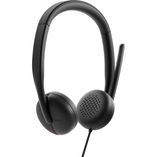 DELL WH3024 Headset Bedraad Hoofdband Oproepen/muziek USB Type-C Zwart (WH3024-DWW)