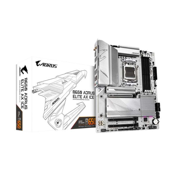 AORUS B650 ELITE AX ICE moederbord AMD B650 Socket AM5 ATX (B650 AORUS ELITE AX ICE)