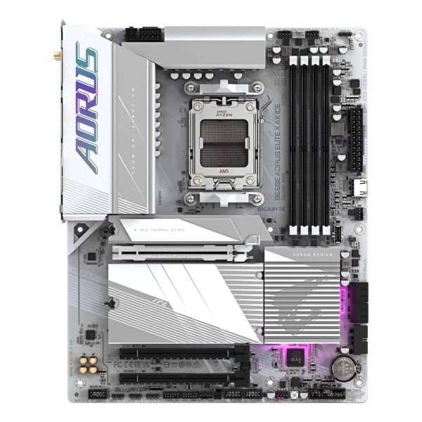 GIGABYTE B650E AORUS ELITE X AX ICE AMD B650 Socket AM5 ATX (B650E AORUS ELITE X ICE)