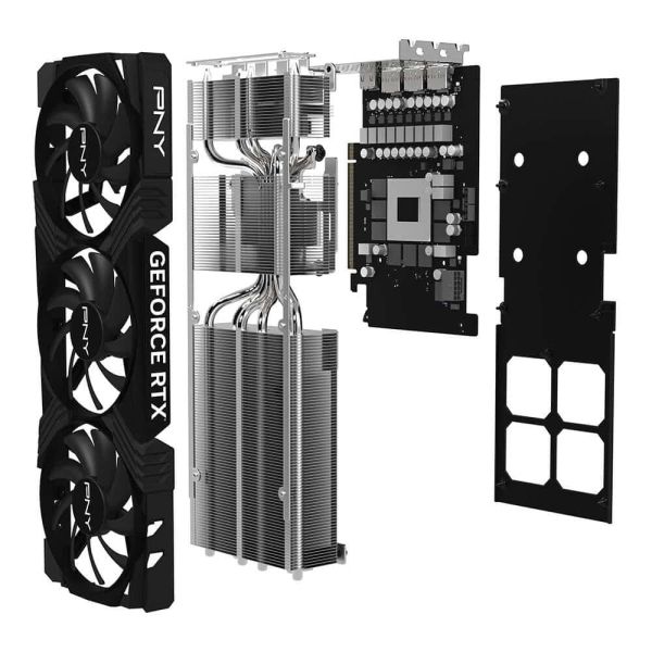 PNY GeForce RTX™ 4070 Ti Super 16GB OC LED TF NVIDIA GeForce RTX 4070 Ti SUPER GDDR6X (VCG4070TS16TFXPB1-O)