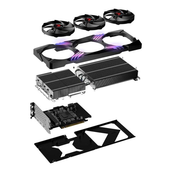 PNY GeForce RTX™ 4070 Ti SUPER 16GB OC XLR8 ARGB TF NVIDIA GeForce RTX 4070 Ti SUPER GDDR6X (VCG4070TS16TFXXPB1-O)