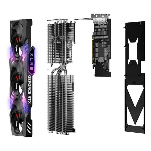 PNY GeForce RTX™ 4070 Ti SUPER 16GB OC XLR8 ARGB TF NVIDIA GeForce RTX 4070 Ti SUPER GDDR6X (VCG4070TS16TFXXPB1-O)