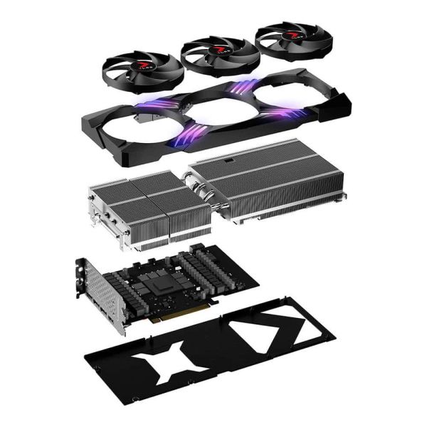 PNY GeForce RTX™ 4080 SUPER 16GB OC ARGB TF NVIDIA GeForce RTX 4080 SUPER GDDR6X (VCG4080S16TFXXPB1-O)