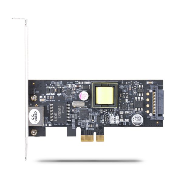 StarTech.com 1-Port 2.5Gbps NBASE-T PoE PCIe Netwerkkaart, Intel I225-V, 802.3af/at PoE+ Multi-Gigabit NIC, PCI Express Server LAN Kaart, SATA Powered Desktop Ethernet Interface, Windows, Linux, VMware ESXI Ondersteuning (PR12GIP-NETWORK-CARD) StarTech.com 1-Port 2.5Gbps NBASE-T PoE PCIe Netwerkkaart, Intel I225-V, 802.3af/at PoE+ Multi-Gigabit NIC, PCI Express Server LAN Kaart, SATA Powered Desktop Ethernet Interface, Windows, Linux, VMware ESXI Ondersteuning (PR12GIP-NETWORK-CARD)