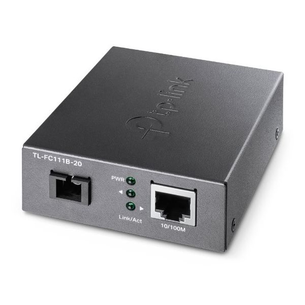 TP-Link TL-FC111B-20 netwerk media converter 100 Mbit/s Single-mode Zwart (FC111B-20) TP-Link TL-FC111B-20 netwerk media converter 100 Mbit/s Single-mode Zwart (FC111B-20)