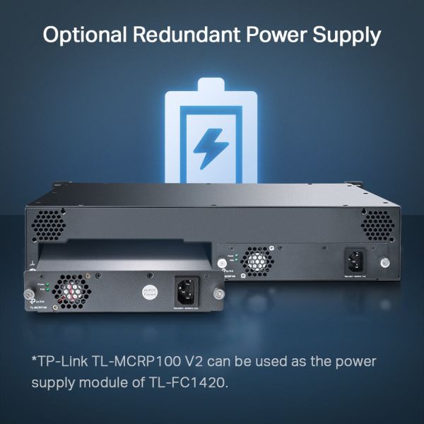 TP-Link TL-FC1420 netwerkchassis 2U Zwart (FC1420)