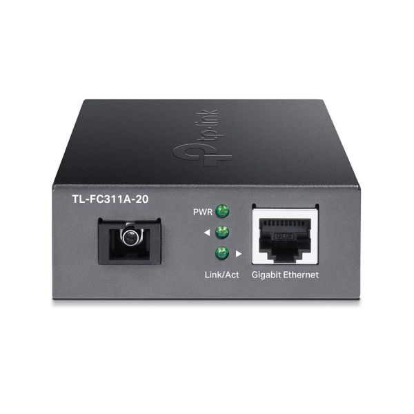 TP-Link TL-FC311A-20 netwerk media converter 1000 Mbit/s Single-mode Zwart (FC311A-20)
